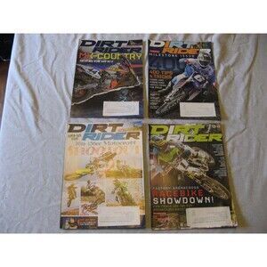 Lot Of 8 Dirt Rider Magazine from 2016 KTM Yamaha Honda Husqvarna Kawasaki